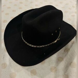 Black and Gold Cowboy Hat